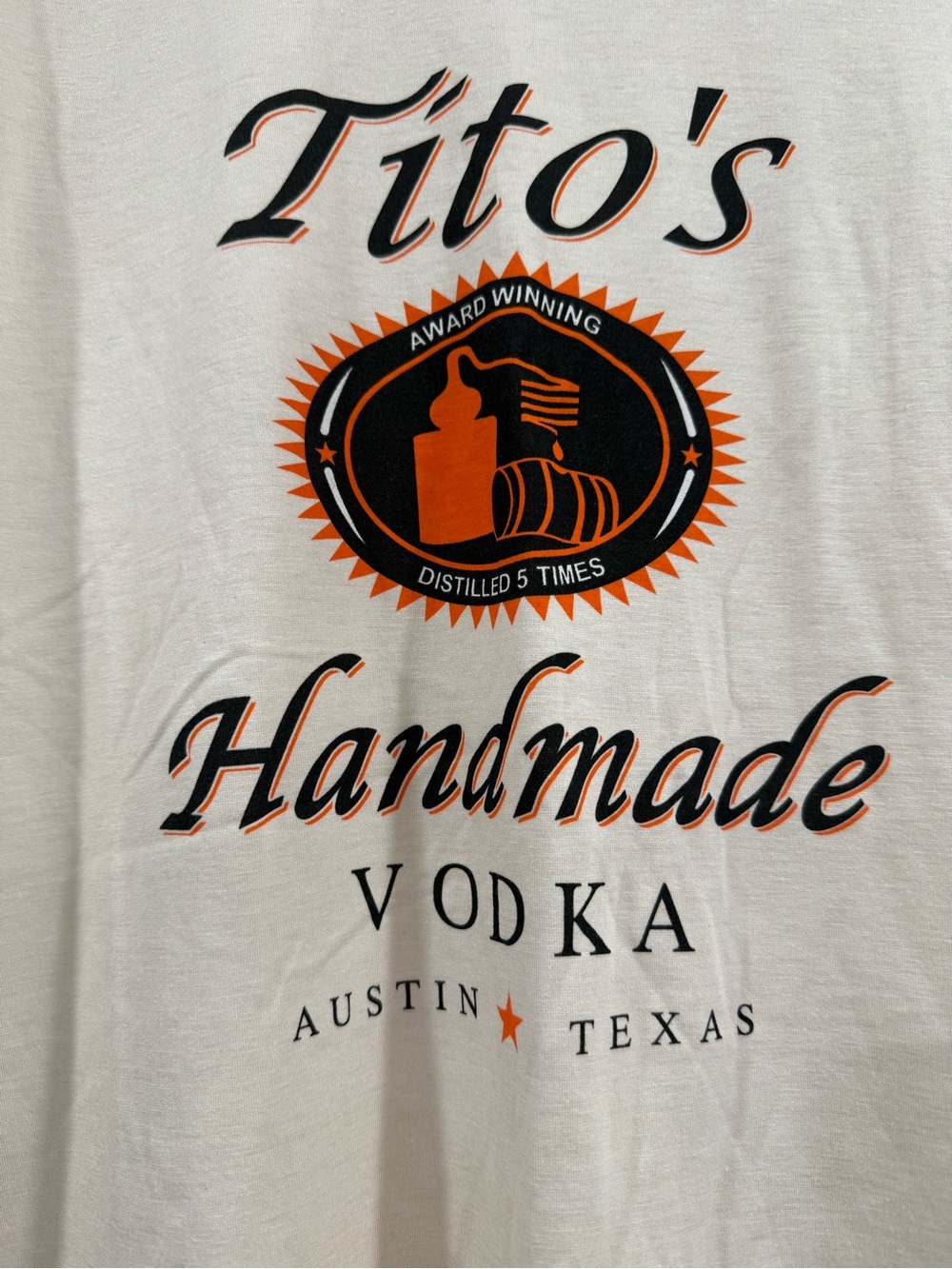 T-shirt Handmade Vodka Logo - size 1x-ptp 24 can fit large with a little loose - Picture 2 of 2